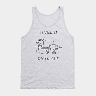 Level 81 Dark Elf white ($ for SilverCord-VR) Tank Top